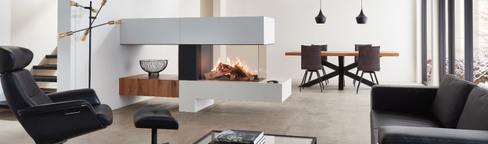 Unsere Gaskamin - Feuer und Stein